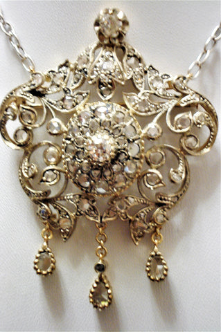 ITALIAN ANTIQUE NECKLACE  (B/W 1850-1900)