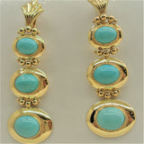 TUORQUOISE STONE EARRINGS