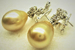 NATURAL YELLOW PEARLS EARRINGS