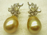 NATURAL YELLOW PEARLS EARRINGS