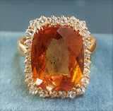 TANZANIAN PADPARADSCHA SAPPHIRE RING